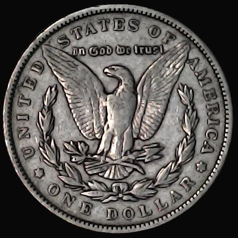 Silver Dollar with an eagle design, 'In God We Trust'