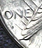 One Dollar silver dollar Peace with eagle emblem and 'S' inscription