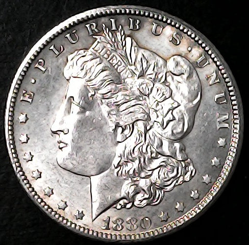 Morgan Dollar 1880-CC Mint State (MS-64+) AA26-1905CC
