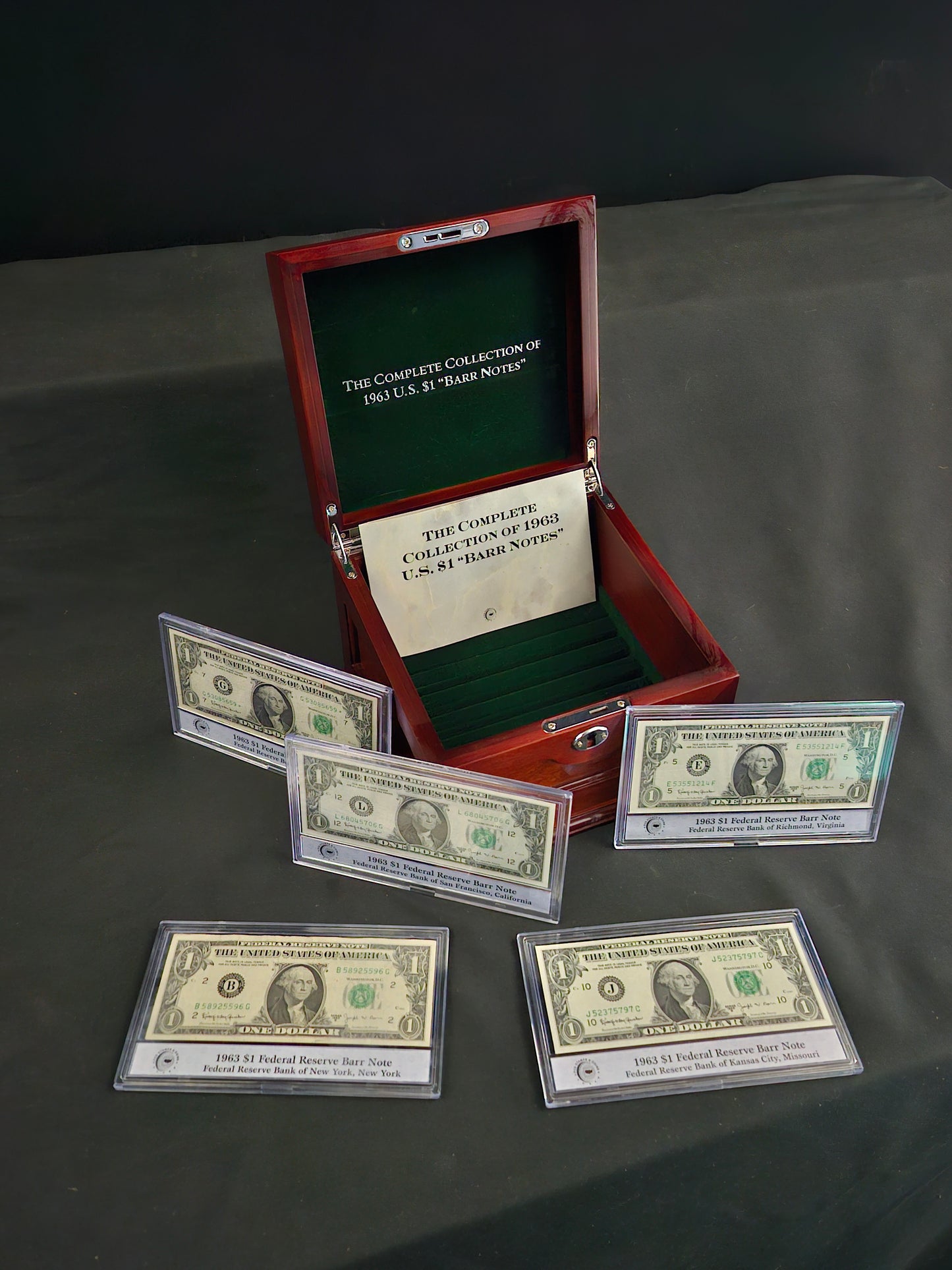 The Complete Collection of 1963 US $1 "Barr Notes" BN-26-1110$