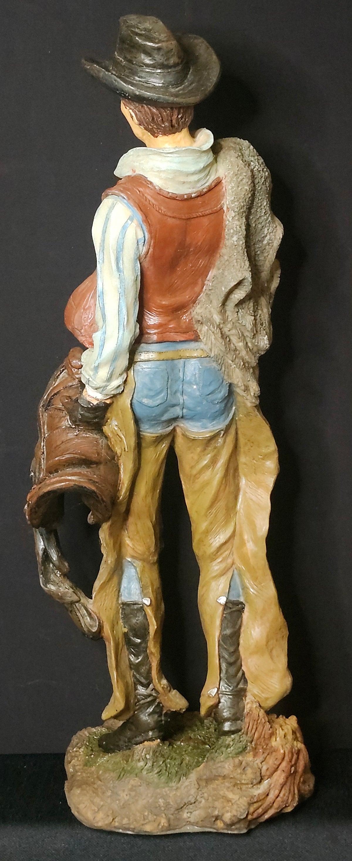 18" Cowboy Resin Figurine