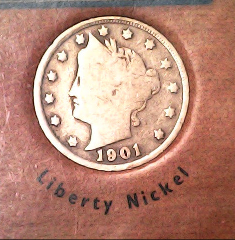 1901 Liberty Nickel coin 